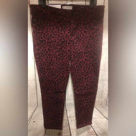 Social Standard Ankle Skinny Mid-rise Slim Fit Comfort Flex Size 16 Jean Cheetah - Picture 2 of 6